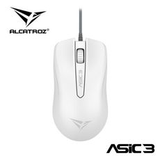 【ALCATROZ】/ASIC 3/ USB精密光學有線滑鼠_White