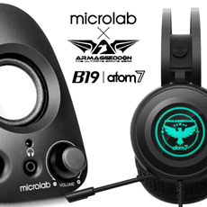 超值組合【Microlab】B19 USB 喇叭+【Armaggeddon】ATOM 7 電競耳機