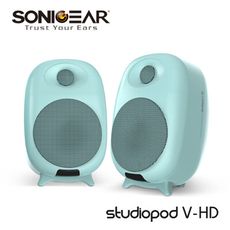 【SonicGear】/Studiopod V-HD/2.0聲道高傳真藍牙多媒體音箱系統_Mint