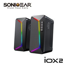 【SonicGear】/iOX2/ USB 2.0聲道RGB幻彩藍牙多媒體音箱