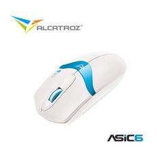 【Alcatroz 】ASIC 6高解析精密光學有線滑鼠_白藍