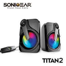 【SonicGear】/TITAN 2/ 炫彩USB 2.0多媒體音箱