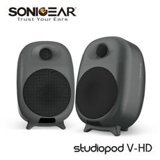 【SonicGear】/Studiopod V-HD/2.0聲道高傳真藍牙多媒體音箱系統_Black