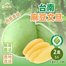 【菊頌坊】台南麻豆文旦頂級5台斤(約7~8顆)X2盒(9/16起依訂單陸續出貨)