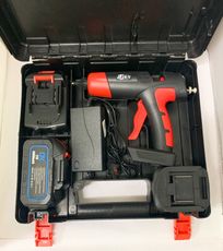 鋰電熱熔膠槍 JJ(牧田款) 21V雙電池 5.0AH 附塑盒 /手工家用熱膠槍/大功率工業級熱熔槍