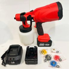 鋰電噴漆槍 低價款 通用牧田款18V插腳 5.0AH 雙電池 /手提式油漆噴槍/可調式氣霧噴嘴