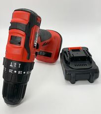 紅色款-無刷鋰電衝擊鑽 JJ(牧田款) 21V雙電 2.5AH 附鑽頭組塑盒/鋰充電式手槍鑽