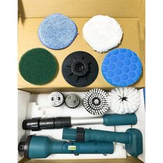 鋰電伸縮多功能刷 牧田21V(18V)插腳 單主機+配件(沒電池沒充電器)/地板磁磚縫隙刷/家用廚房