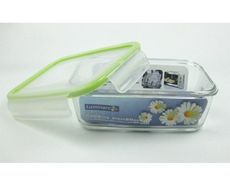 法國Luminarc【樂美雅】PURE BOX玻璃長型印花保鮮盒1220ml