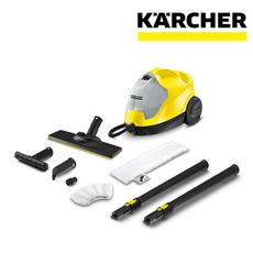 【KARCHER德國凱馳】多功能高壓蒸氣清洗機 SC4 EasyFix (黃/白兩色)