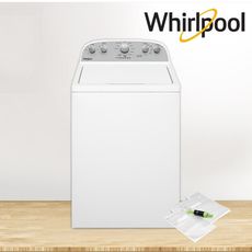 【Whirlpool惠而浦】12公斤波浪型長棒直立洗衣機 贈 真空夾鏈袋 8TWTW4955JW