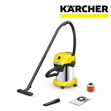 【KARCHER 德國凱馳】乾濕兩用吸塵器 打掃神器 室內室外清潔 WD3S