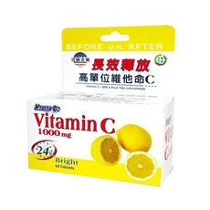 【瑞昌藥局】 HealthGo 生達 靚漾C緩釋錠 Vitamin C 1000mg 60錠 維他命