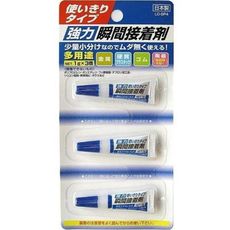 日本製 LO-SP4 強力瞬間接著劑 一次性) 1gx3入 多用途 超速乾 黏著劑瞬間膠【SV836