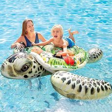 【居家寶盒】INTEX 大海龜水上充氣坐騎 充氣浮排 水上坐騎充氣戲水玩具衝浪游泳裝備57555