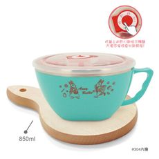 安妮兔15CM炫彩碗1入組 -綠(有手把850ML) 022UP-A561