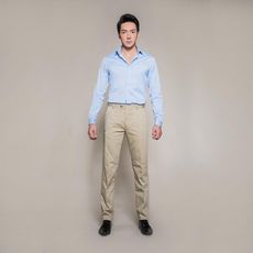 台灣新創男褲品牌PROFI  砂岩色 隱藏式8口袋窄管修身商旅紳士褲
