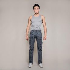 台灣新創男褲品牌PROFI 深灰色 隱藏式7口袋型格浪人工作褲