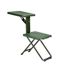 折疊椅 多功能寫字椅 戶外椅 折疊桌凳 便攜式釣魚椅 一椅三用 釣魚凳 便攜椅子 野餐椅 軍綠色