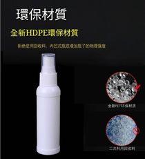 (10瓶一組)50ML白色噴霧瓶 酒精噴霧瓶 空瓶  HDPE瓶子 隨身酒精瓶 分裝瓶