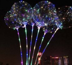 18吋LED氣球附70cm桿子  聖誕節情人節 交換禮物 波波球  告白氣球 婚宴 生日 網美