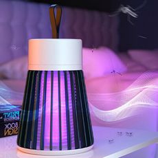 充電電擊式滅蚊燈 手提捕蚊燈 充電式滅蚊器 防蚊 防蟲 USB充電 無線 好攜帶