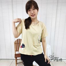 衣綺可愛狐狸刺繡寬鬆棉T-22216夏季女裝