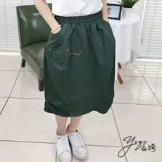衣綺鱷魚刺繡燈籠裙長裙22241