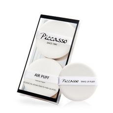 【愛來客】韓國PICCASSO授權經銷商 PICCASSO 透氣化妝氣墊粉撲 air puff 2片
