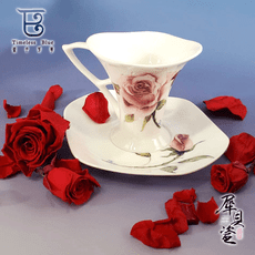 【犀貝瓷】一心 True heart  咖啡杯盤組