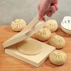包子皮壓皮器家用製作包子餃子壓厚皮搟面皮工具做小籠包包子模具 壓包子皮器+保鮮膜