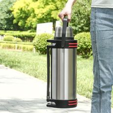 不銹鋼保溫壺戶外大容量保溫杯男女便攜車載水壺工地家用防摔暖瓶  2000ML（4斤水）