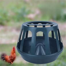 雞食槽 家禽飼料籠養雞神器餵雞鴨鵝食器養殖設備防撒餵雞食槽盆 大號20公斤雞食籠【1個裝】