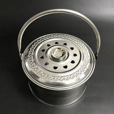 加厚新款木炭火盆 手提烤火盆 小炭盆燒烤盆取暖爐家用戶外烤火爐 烤火盆