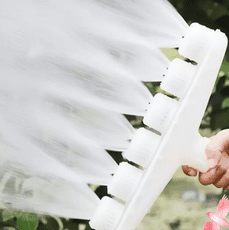 農用噴頭澆水澆花澆地神器 灑水霧化噴水頭 園林園藝大棚灌溉水泵 可調節四頭1/1.2寸+管箍