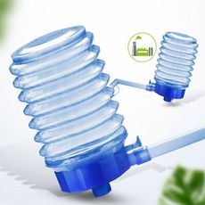 手動抽水器桶裝水飲水機取水按壓大桶水純凈水吸水壓水器 透明超值款（帶止水閥）1個裝