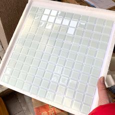 水晶玻璃馬賽克瓷磚鏡面背景墻衛生間水池墻貼自粘魚池遊泳池拼圖 粉紅色紅色淺灰色淺綠色淺藍色