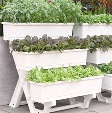 陽臺多層種菜盆立體組合專用箱家庭室內種植神器頂樓菜架草莓花盆 【三層架子】