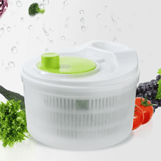 廚房沙拉蔬菜工具脫水器家用洗菜盆手動水果甩幹機甩水器