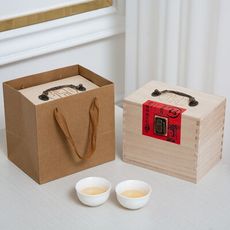 通用茶葉盒茶葉木盒福鼎白茶散茶包裝盒普洱茶實木茶葉包裝盒  升級款大號私房茶送內外袋