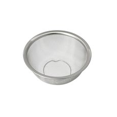 不銹鋼洗菜盆瀝水籃家用淘米籃小米篩子洗芝麻神器漏盆米篩網 不銹鋼網籃M 18cm