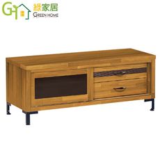 【綠家居】梅爾文 時尚4尺木紋電視櫃/視聽櫃