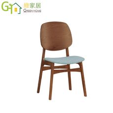 【綠家居】拜歐 北歐風棉麻布實木單人餐椅2入組合(二張組合出貨)