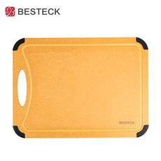 【BESTECK】原木纖維防滑砧板(加大加厚) 可進洗碗機