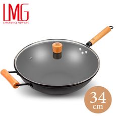 LMG 長野不沾熟鐵鍋-34cm 升級版 (贈木鏟)