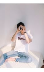 【男人幫】精緻純棉台灣製造貼布繡時尚T恤(T1394)