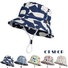 OT SHOP [現貨] 男女童帽子 漁夫帽 遮陽帽 盆帽 童趣卡通圖案 五款 C5044