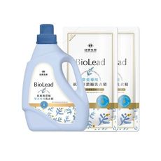 《台塑生醫》BioLead抗敏原濃縮洗衣精 嬰幼兒衣物專用  (1瓶+2包/組)