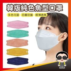 歐文購物 KF94 韓版純色魚型口罩 立體口罩 成人口罩 防護 純色口罩 一次性口罩 魚形口罩