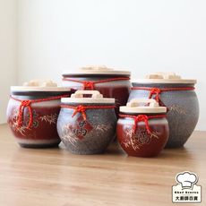 招財陶瓷米甕米桶米箱20台斤陶瓷米缸穀物罐茶罐-大廚師百貨